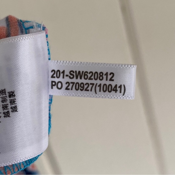 Tommy Bahama, Prima Peacock Halter Midi Dress, Amalfi Sea, Blue, Teal, Red Multi - Picture 11 of 11